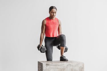 Nobull Muscle All Love Women's Tank Tops Red | Australia (GB0813)